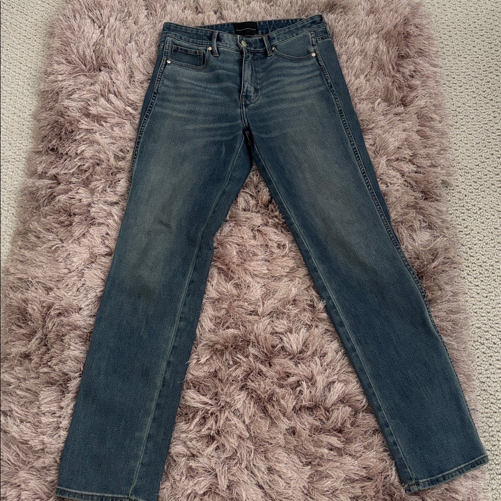 White House Black Market Blue High-Rise Jeans. Size 4